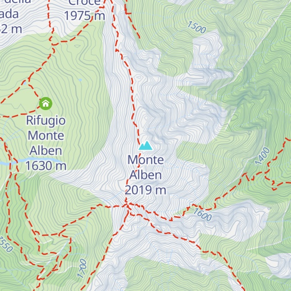 Map of Monte Alben