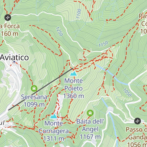Map of Monte Poieto