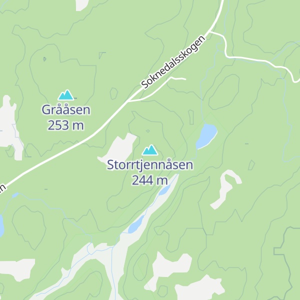 Map of Storrtjennåsen