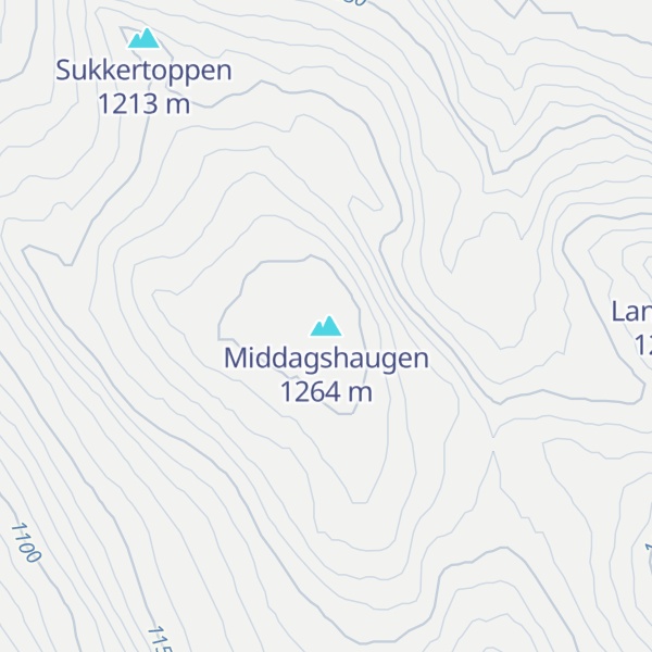 Map of Middagshaugen