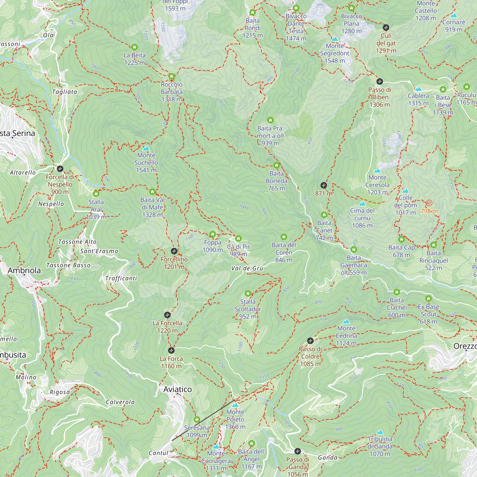 Cà di Pir map