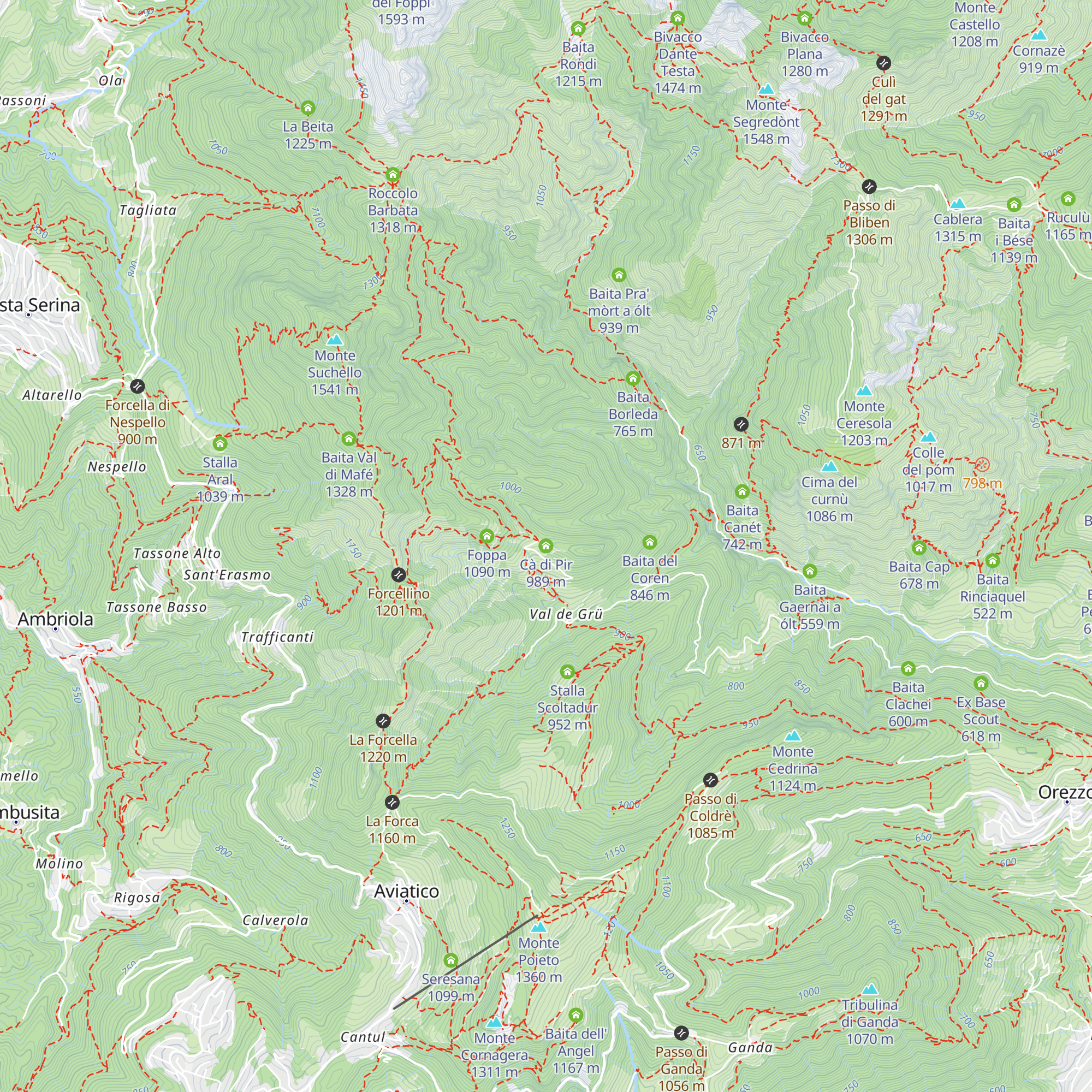 Cà di Pir map