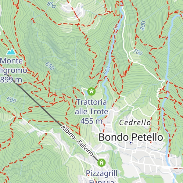 Map of Trattoria alle Trote