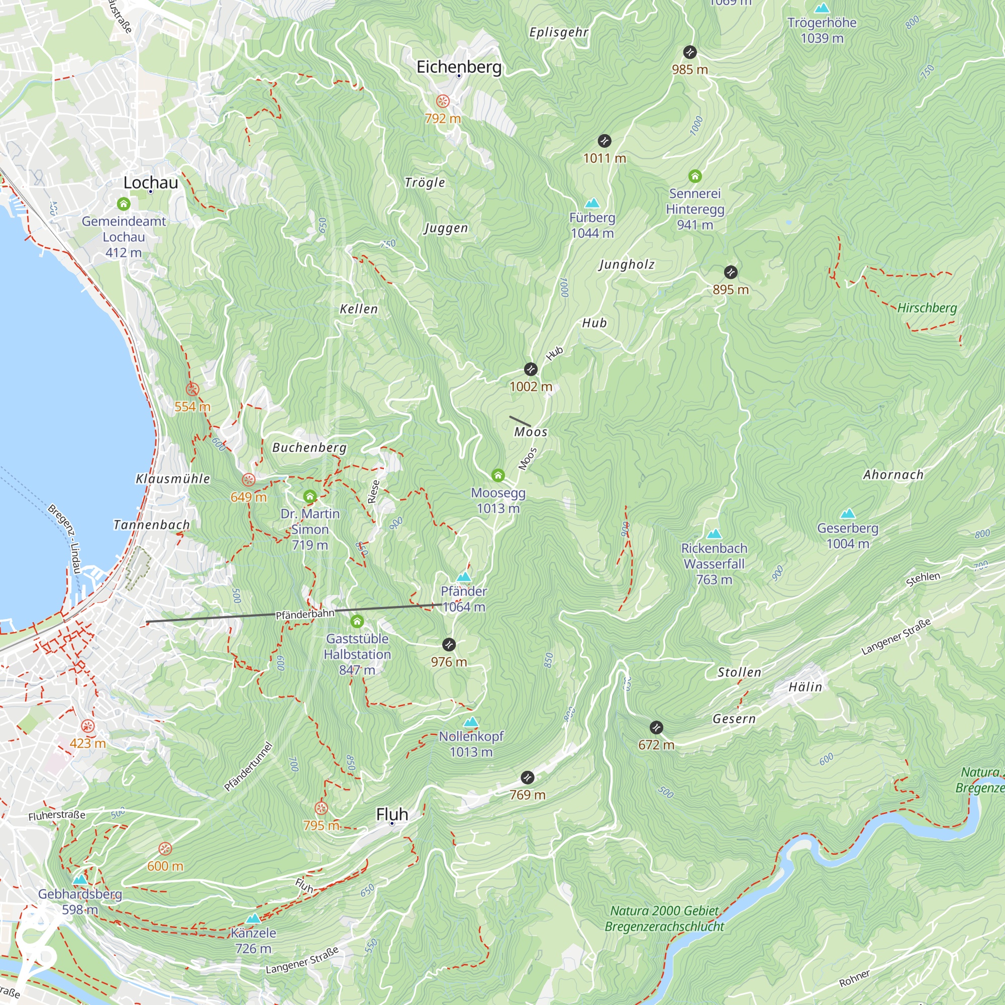 Pfänderglück Haus 1 map
