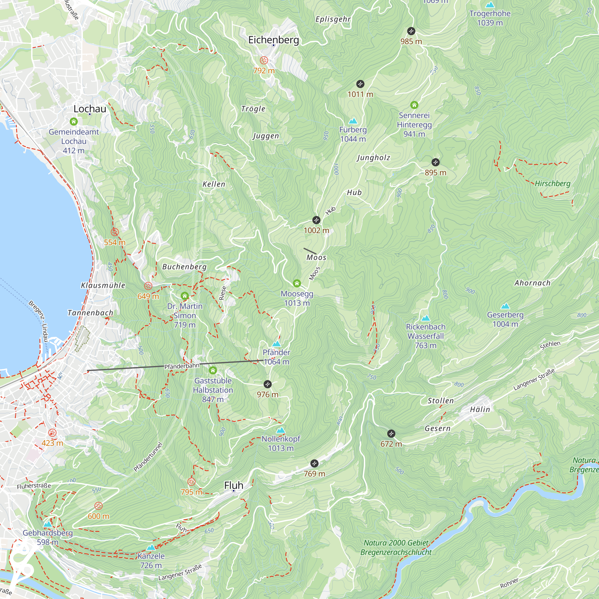 Pfänderglück Haus 1 map
