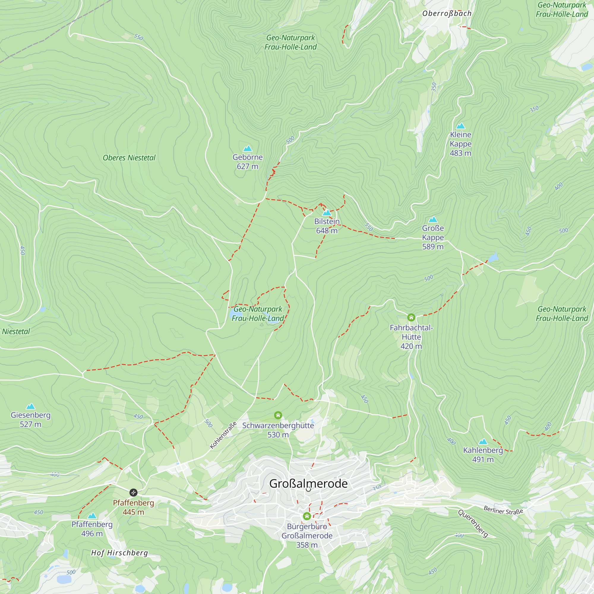 Steinberg-Hütte map