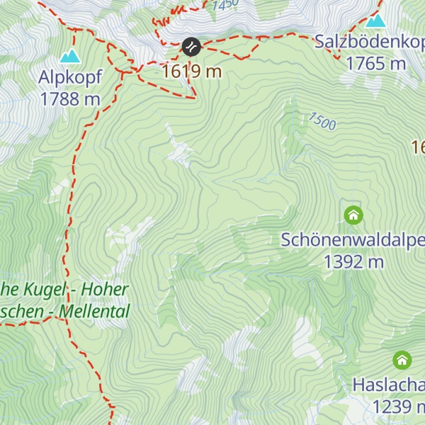 Map of Körbalpe