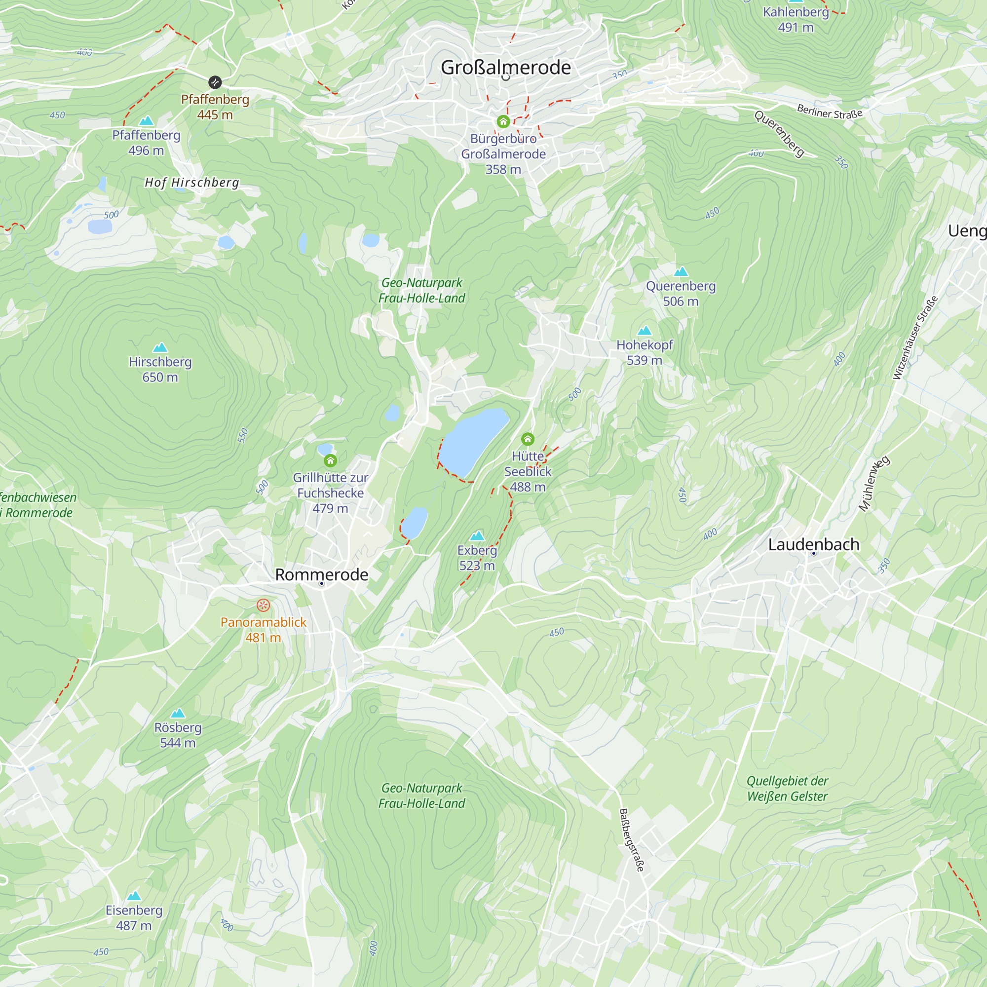 Exberghütte map