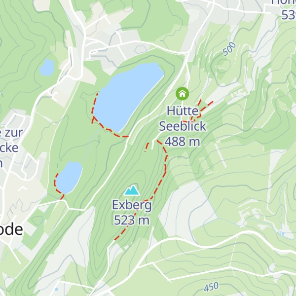 Map of Exberghütte