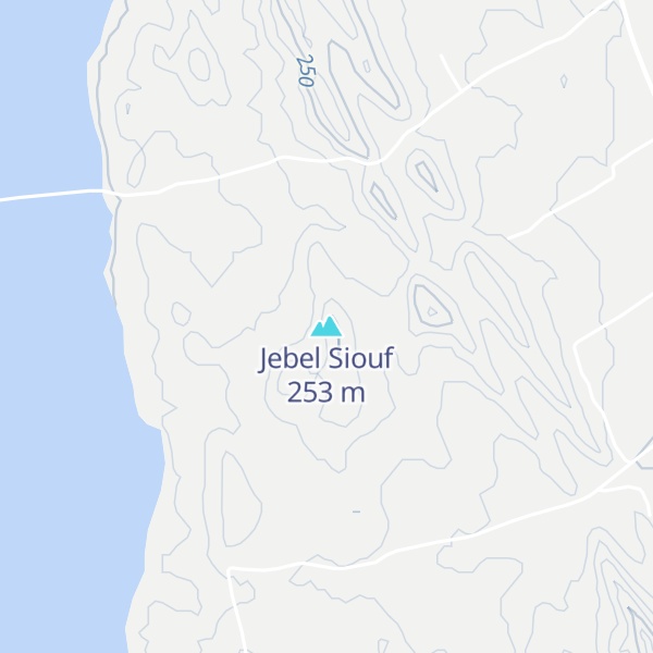 Map of Jebel Siouf