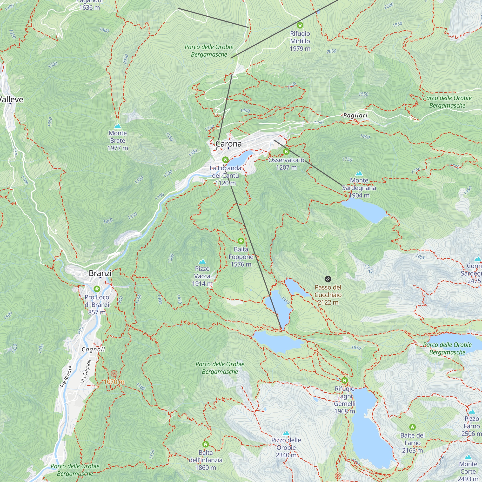 Baita Foppone map