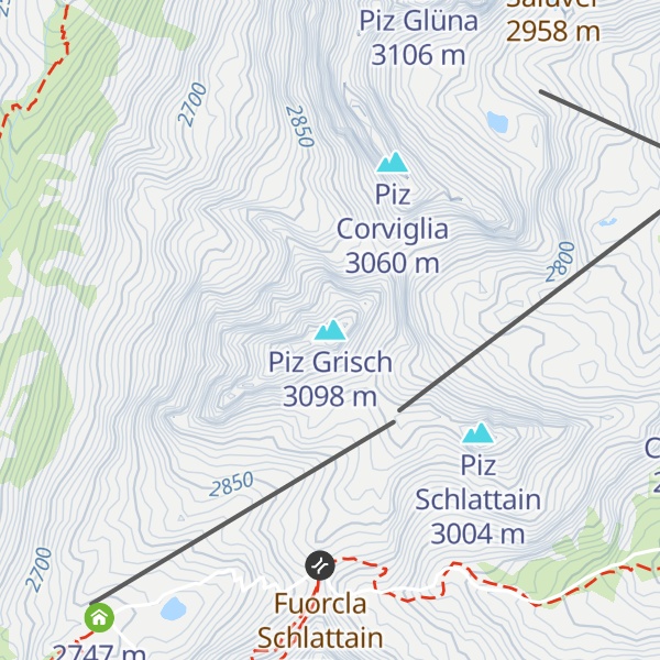Map of Piz Grisch