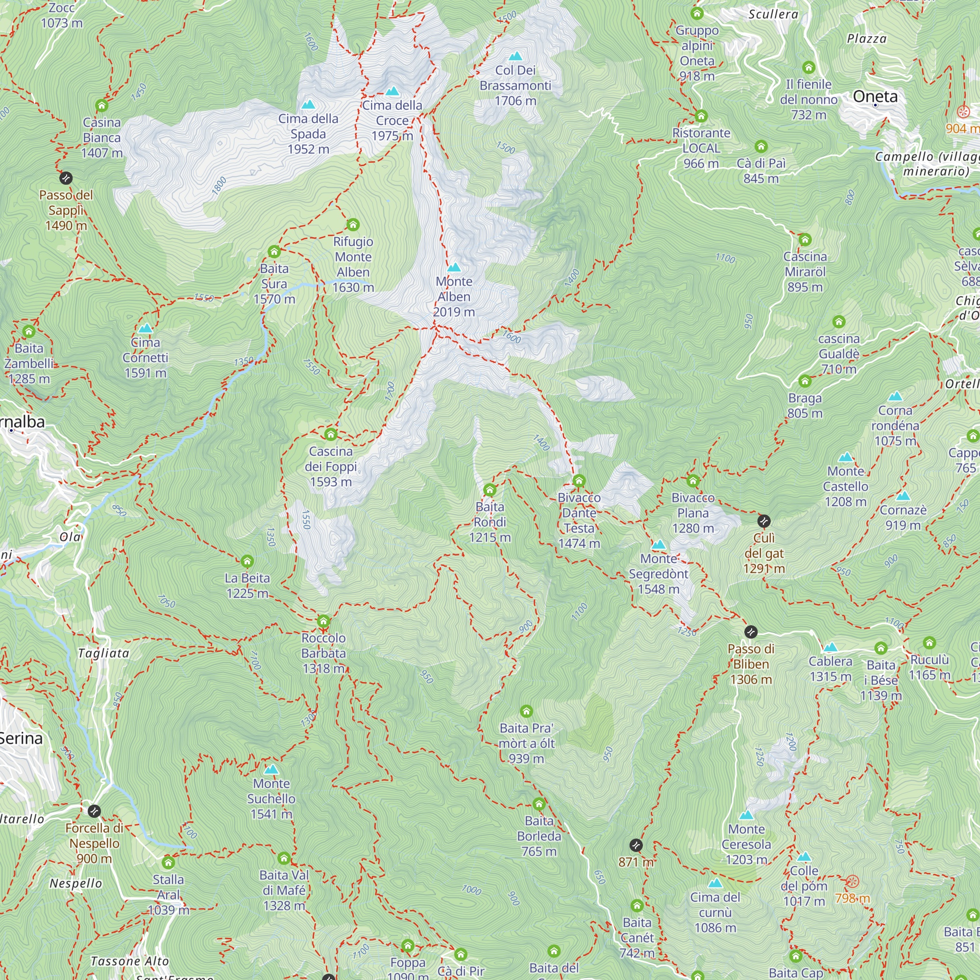 Baita Rondi map