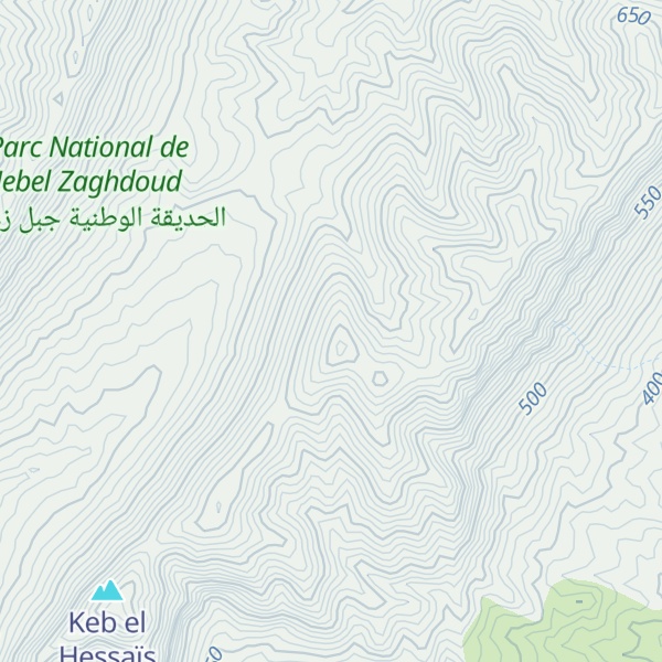 Map of Djebel Ouchtetia