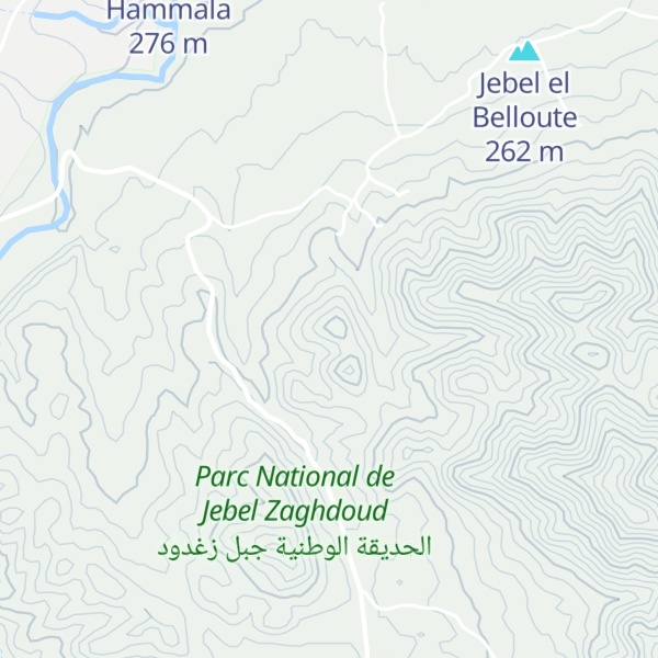 Map of Jebel el Azire