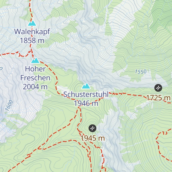 Map of Schusterstuhl