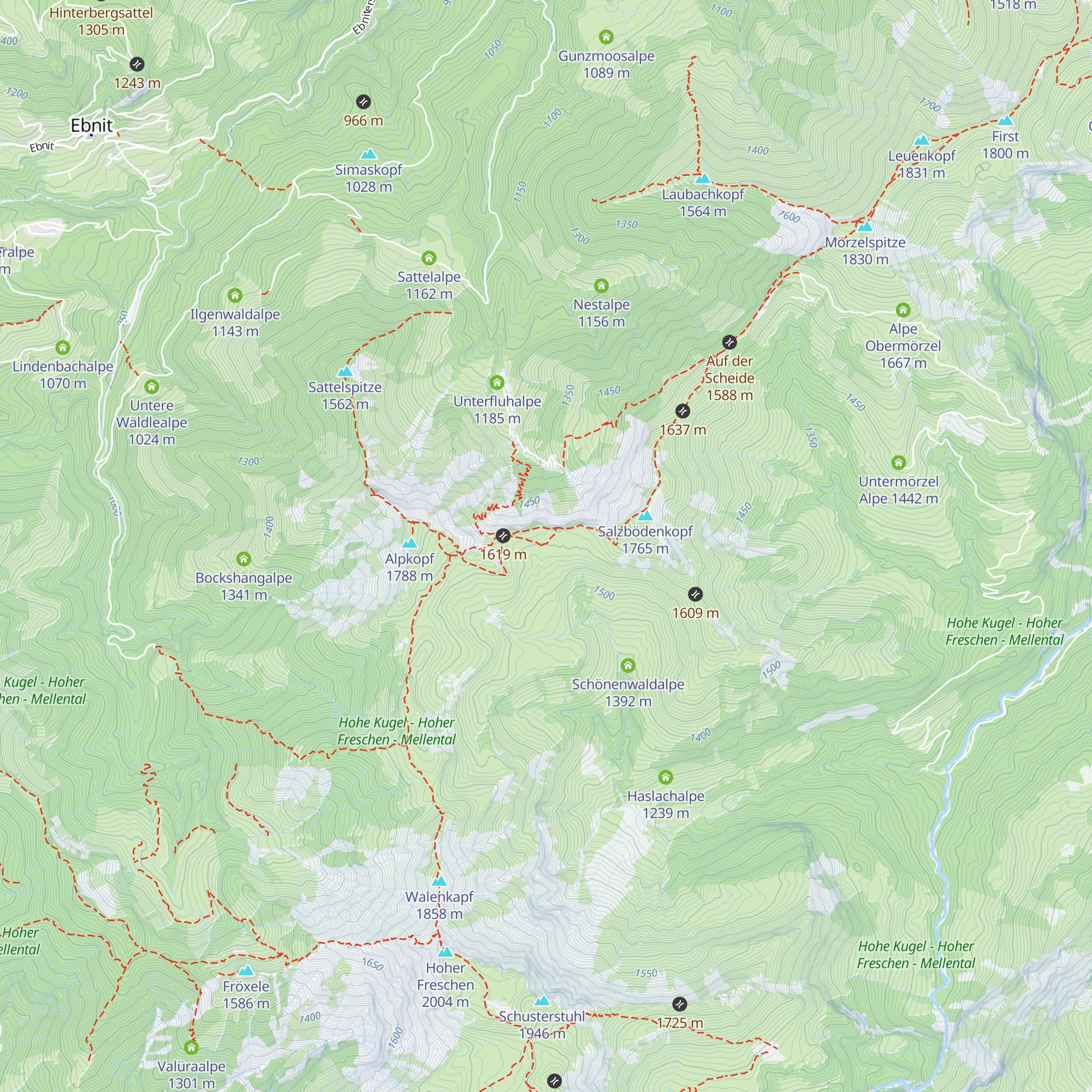 Altenhofalpe map