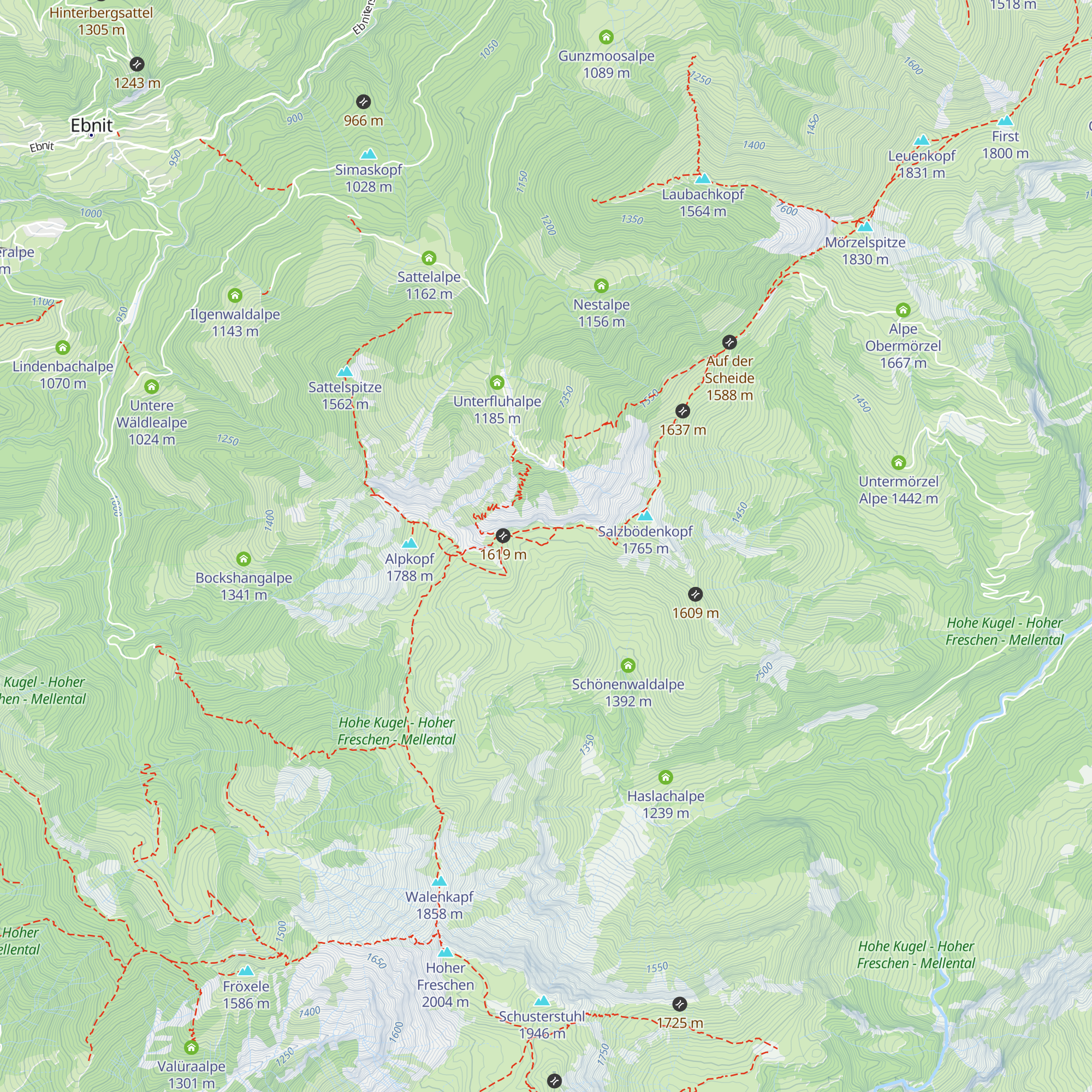 Altenhofalpe map