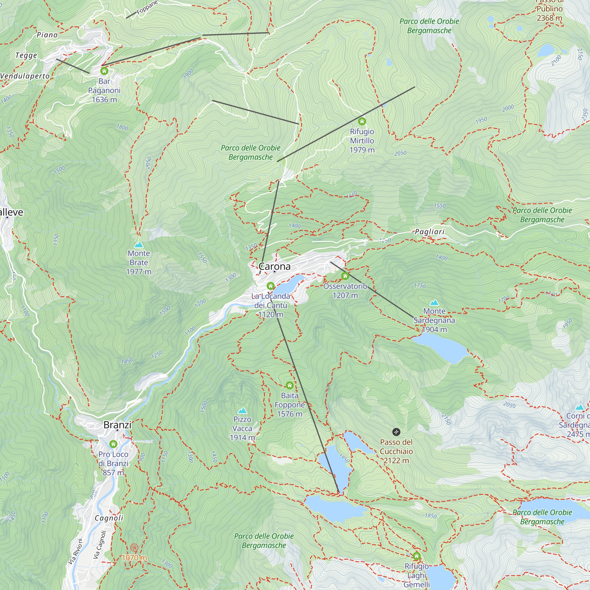 Bar Pineta map