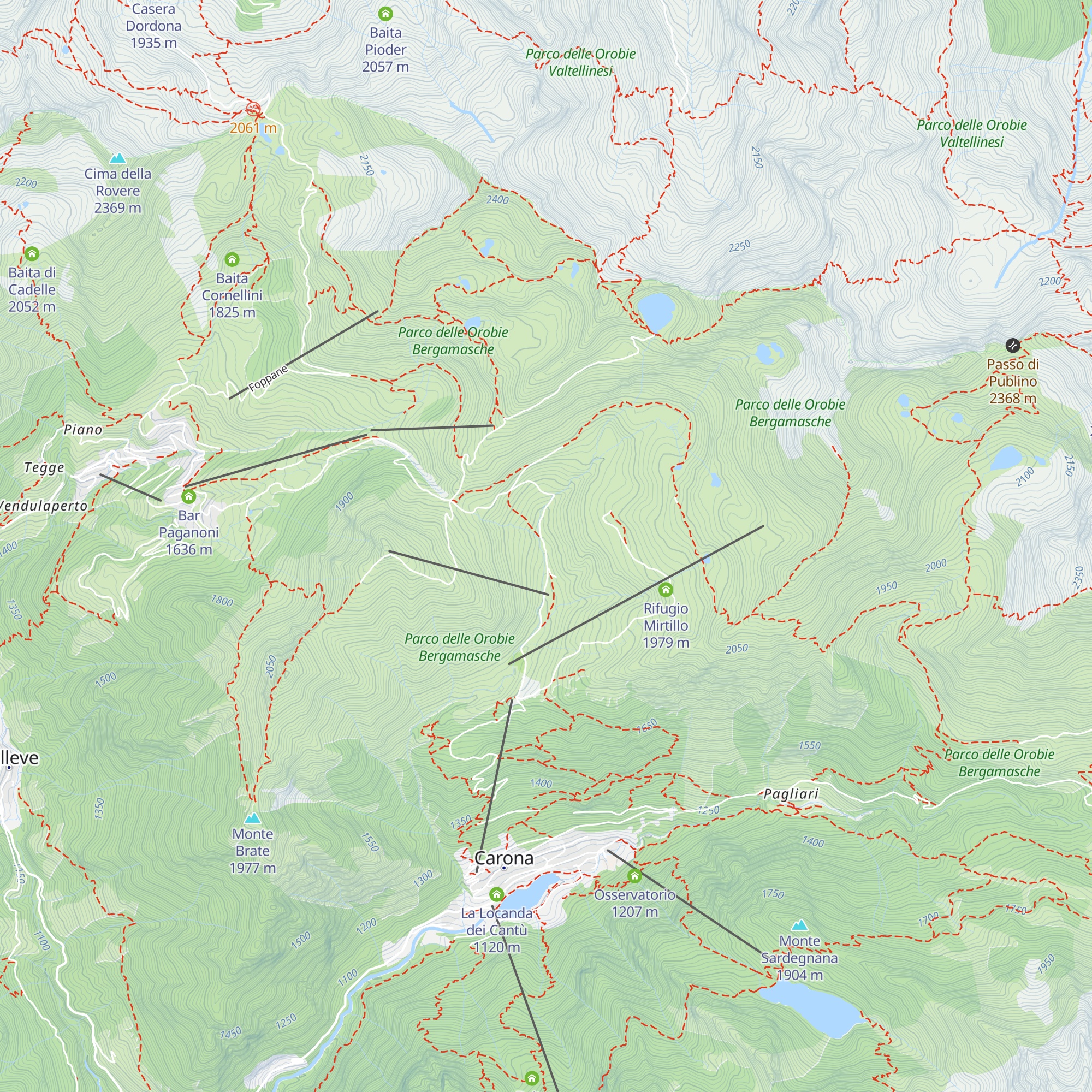 Rifugio Giretta map