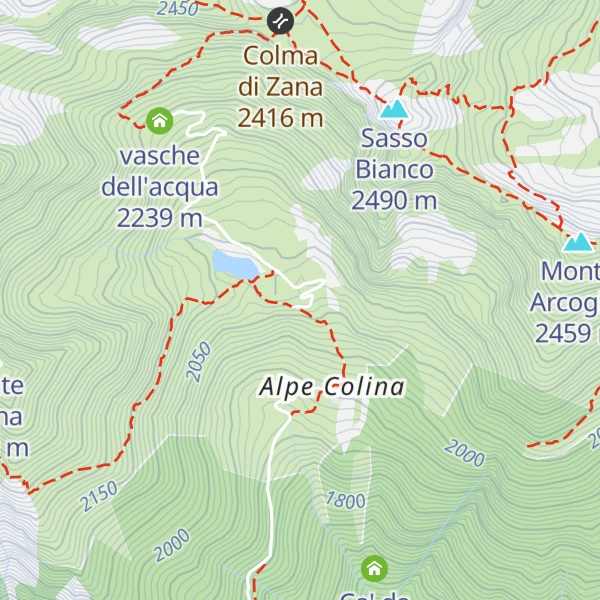 Map of Bivacco Alpe Colina