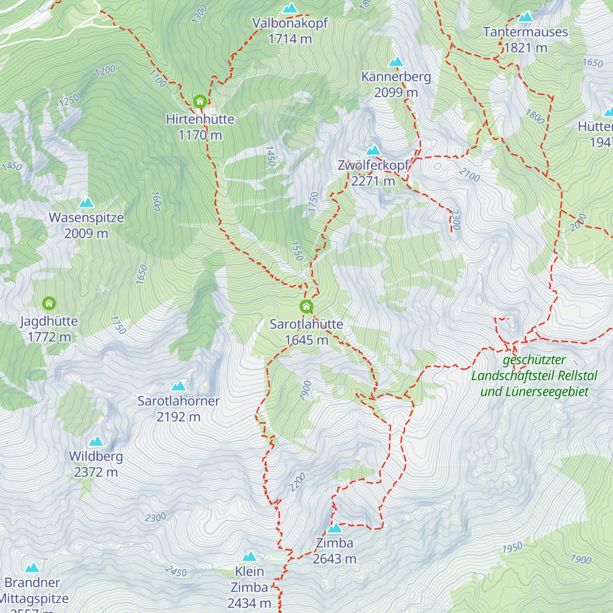 Sarotlahütte map