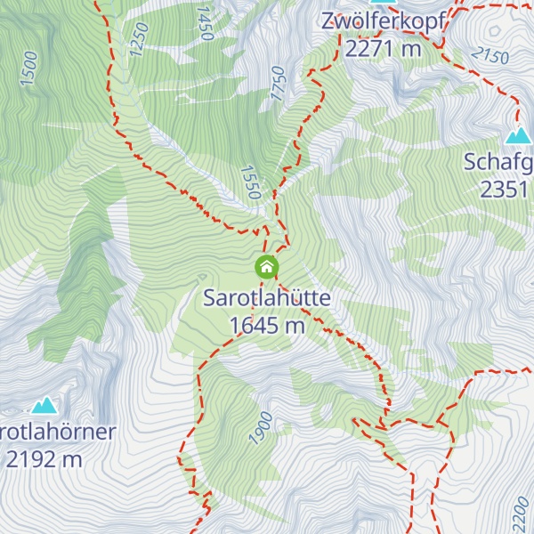 Map of Sarotlahütte