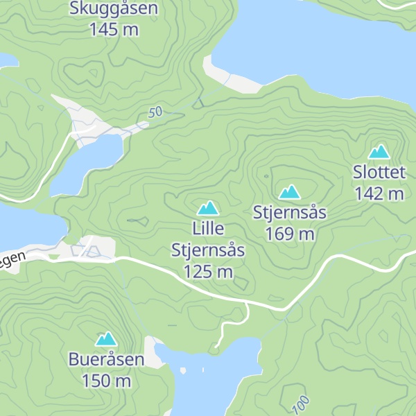 Map of Lille Stjernsås