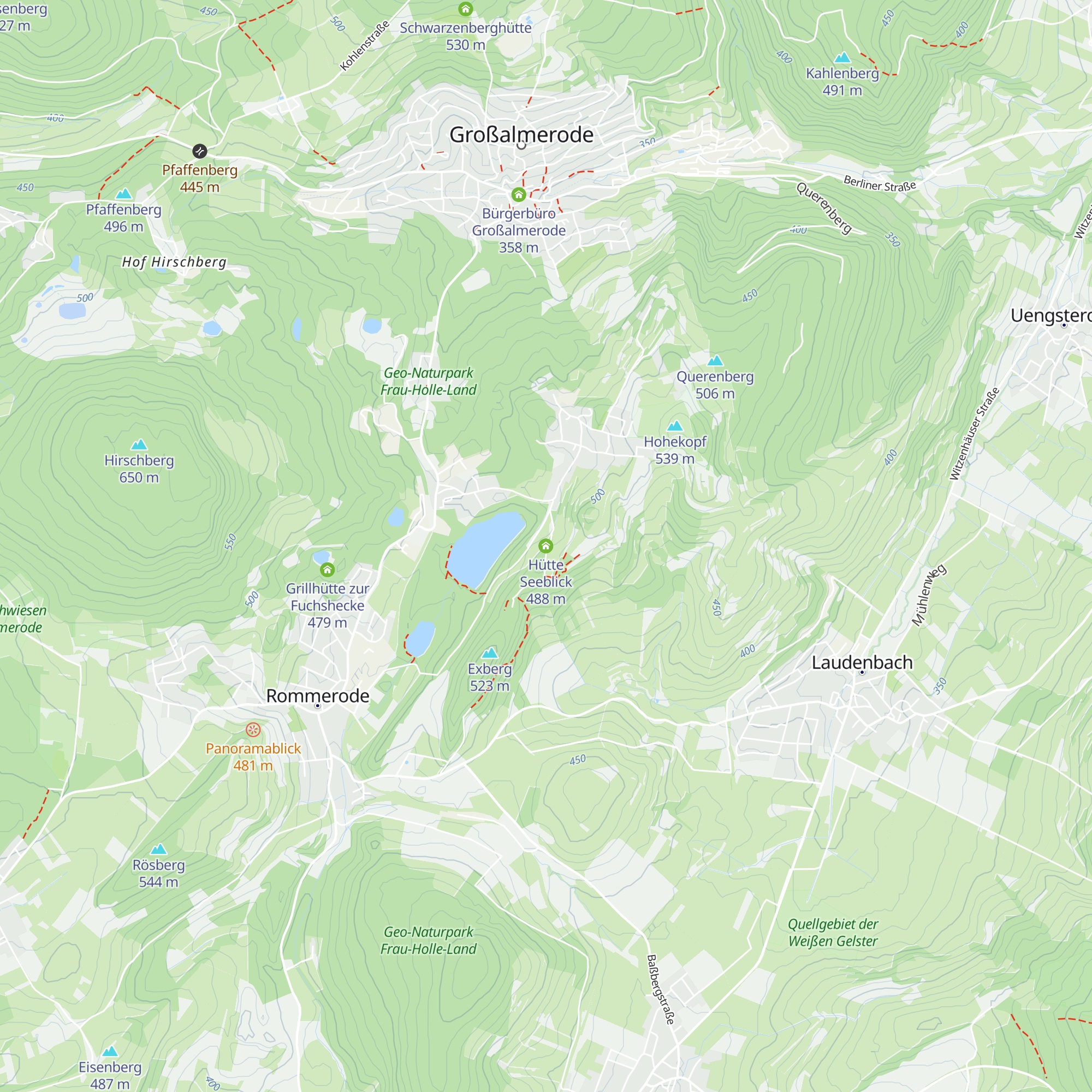 Hütte Seeblick map