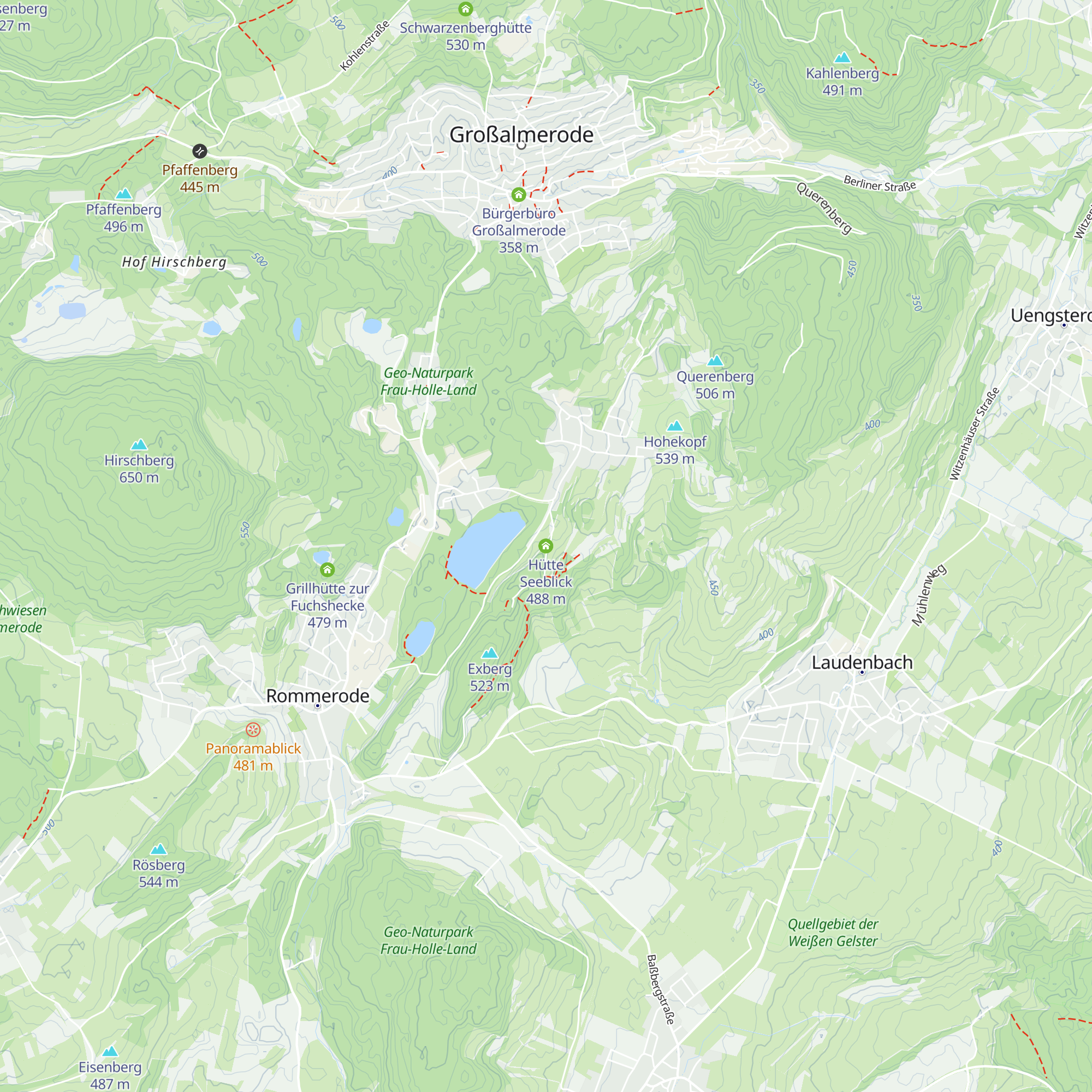 Hütte Seeblick map