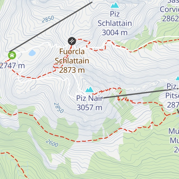 Map of Piz Nair
