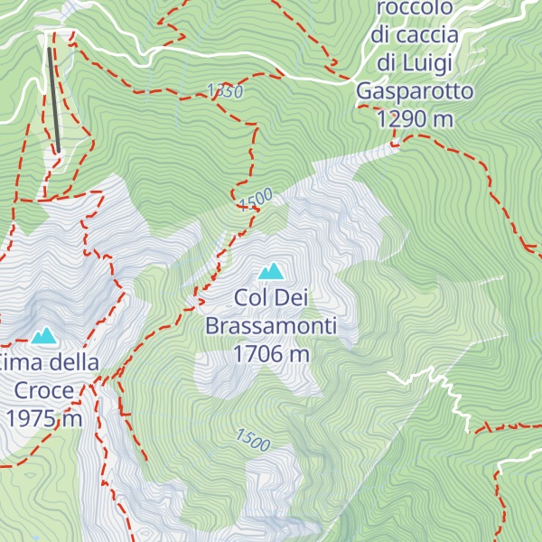 Map of Col Dei Brassamonti