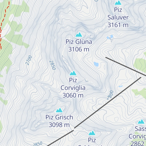 Map of Piz Corviglia
