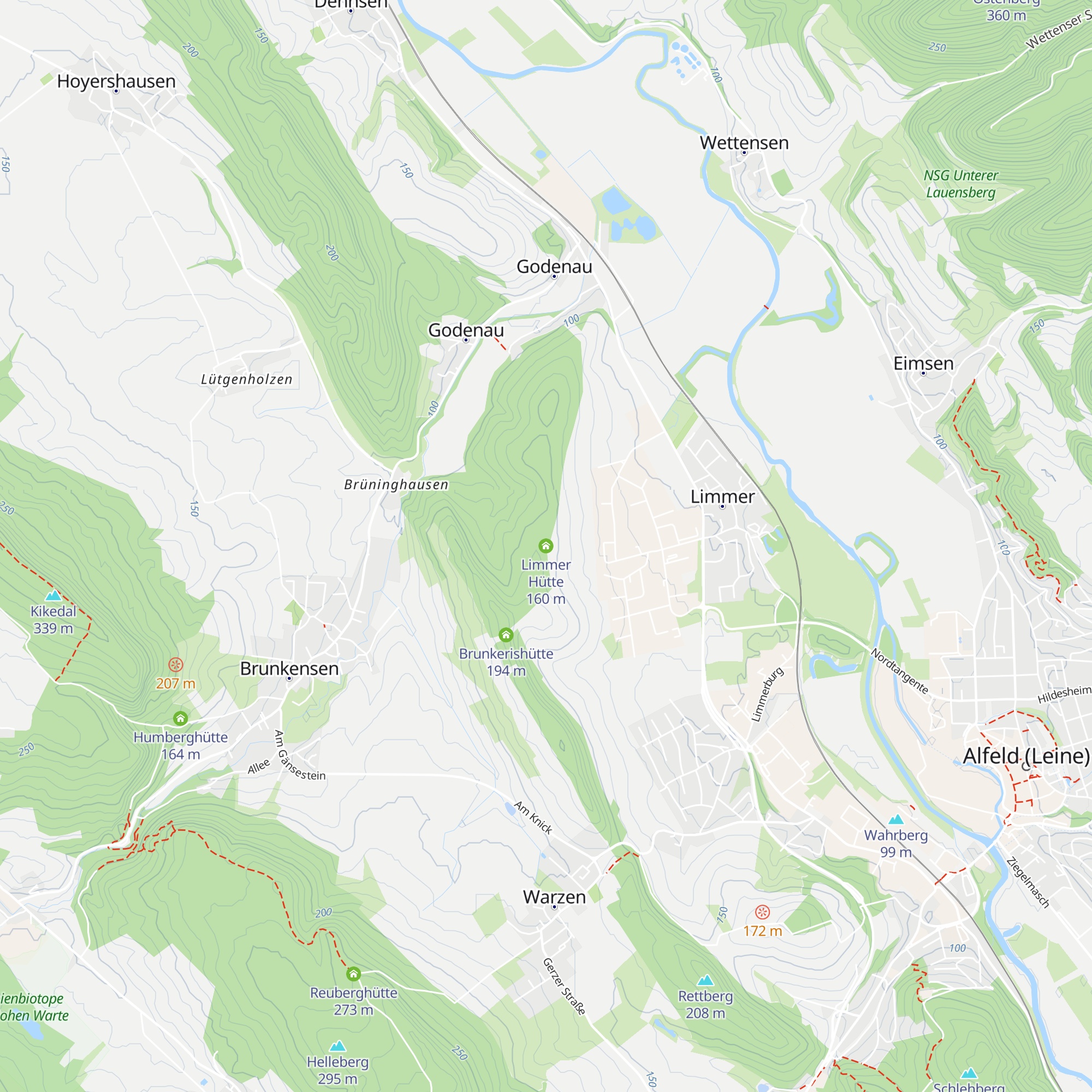Limmer Hütte map