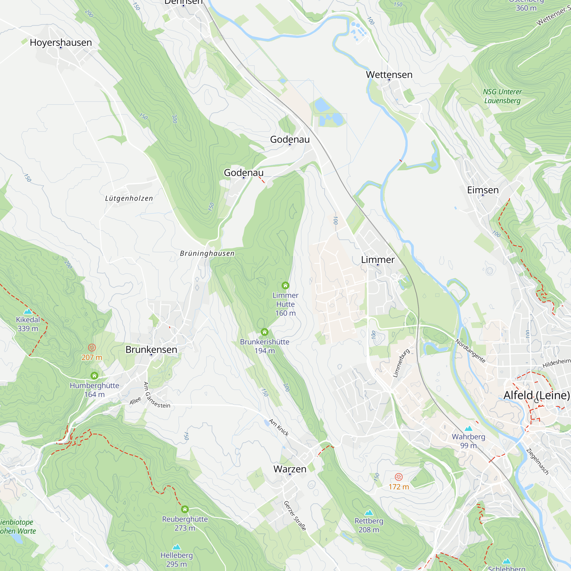 Limmer Hütte map