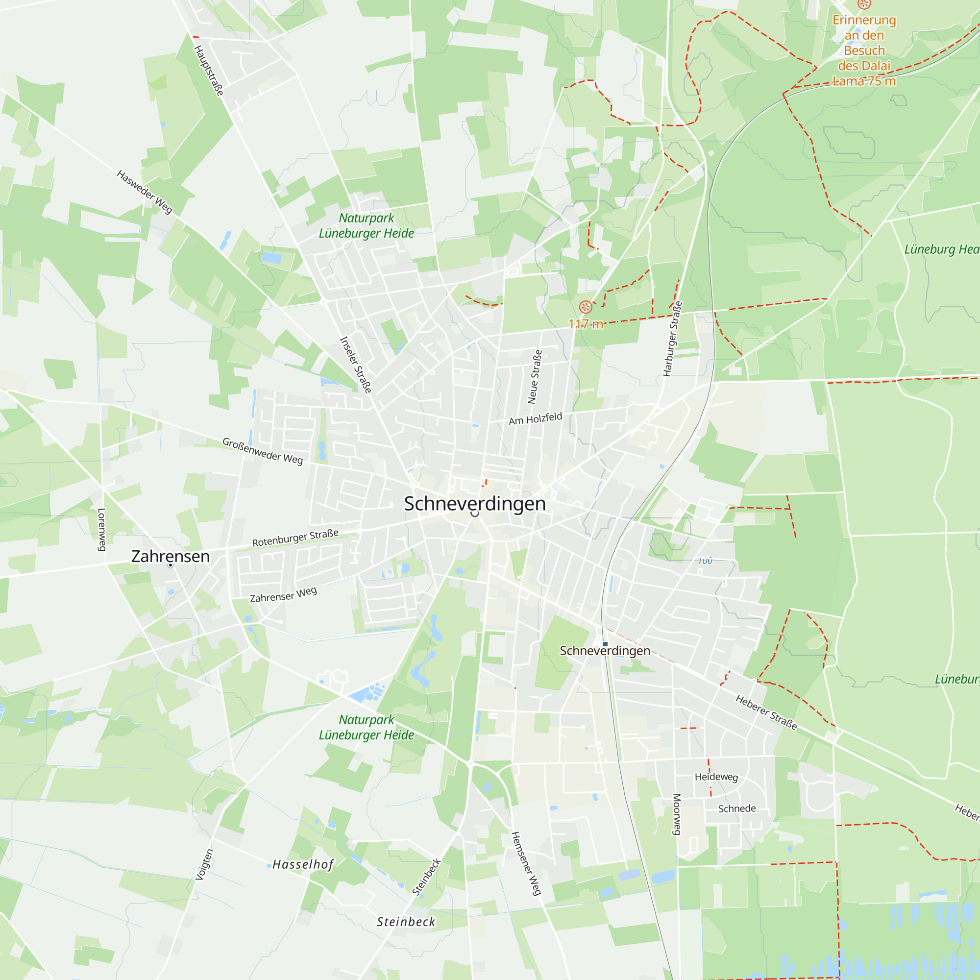 Schneverdingen Touristik map