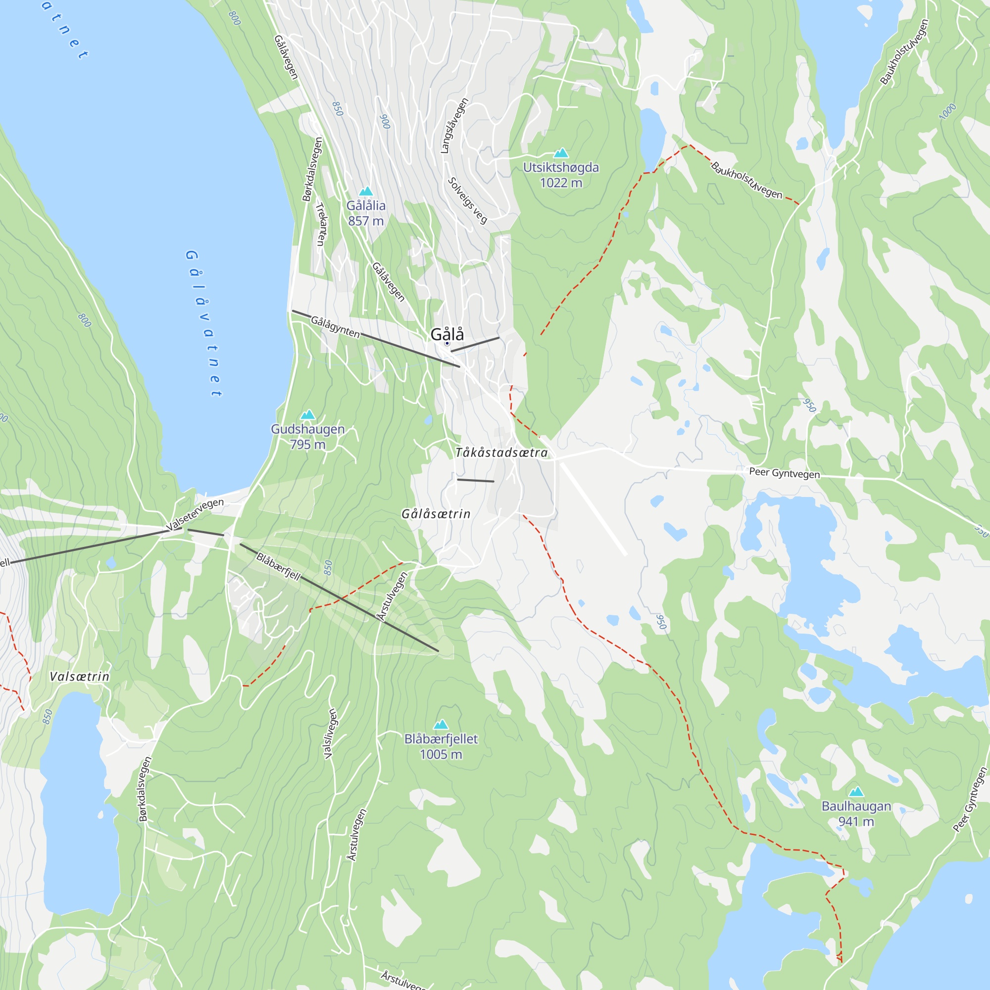 Wadahl Høyfjellshotell map