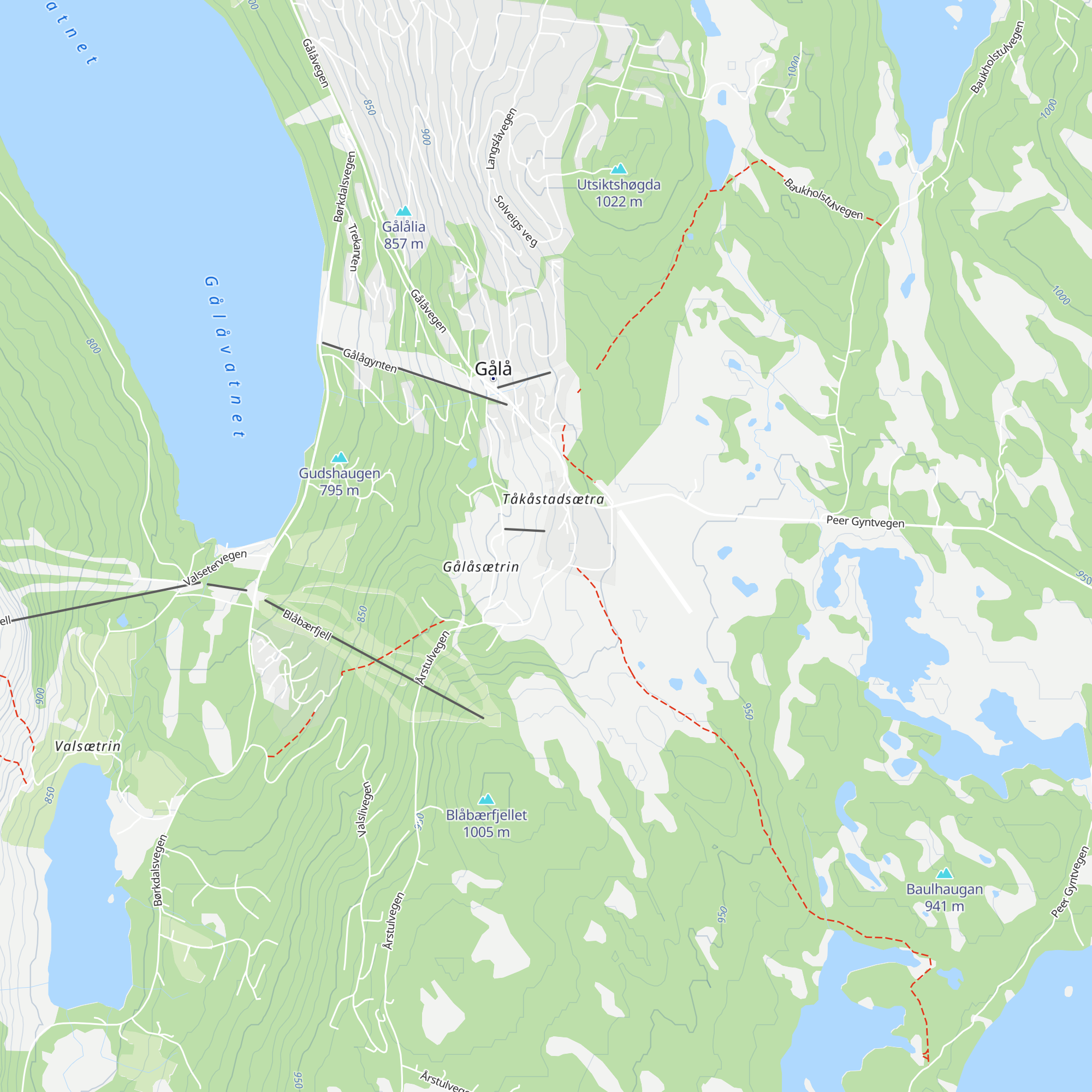 Wadahl Høyfjellshotell map