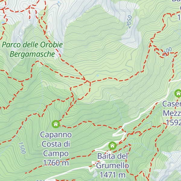 Map of Baita di Monte Campo