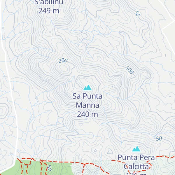 Map of Sa Punta Manna