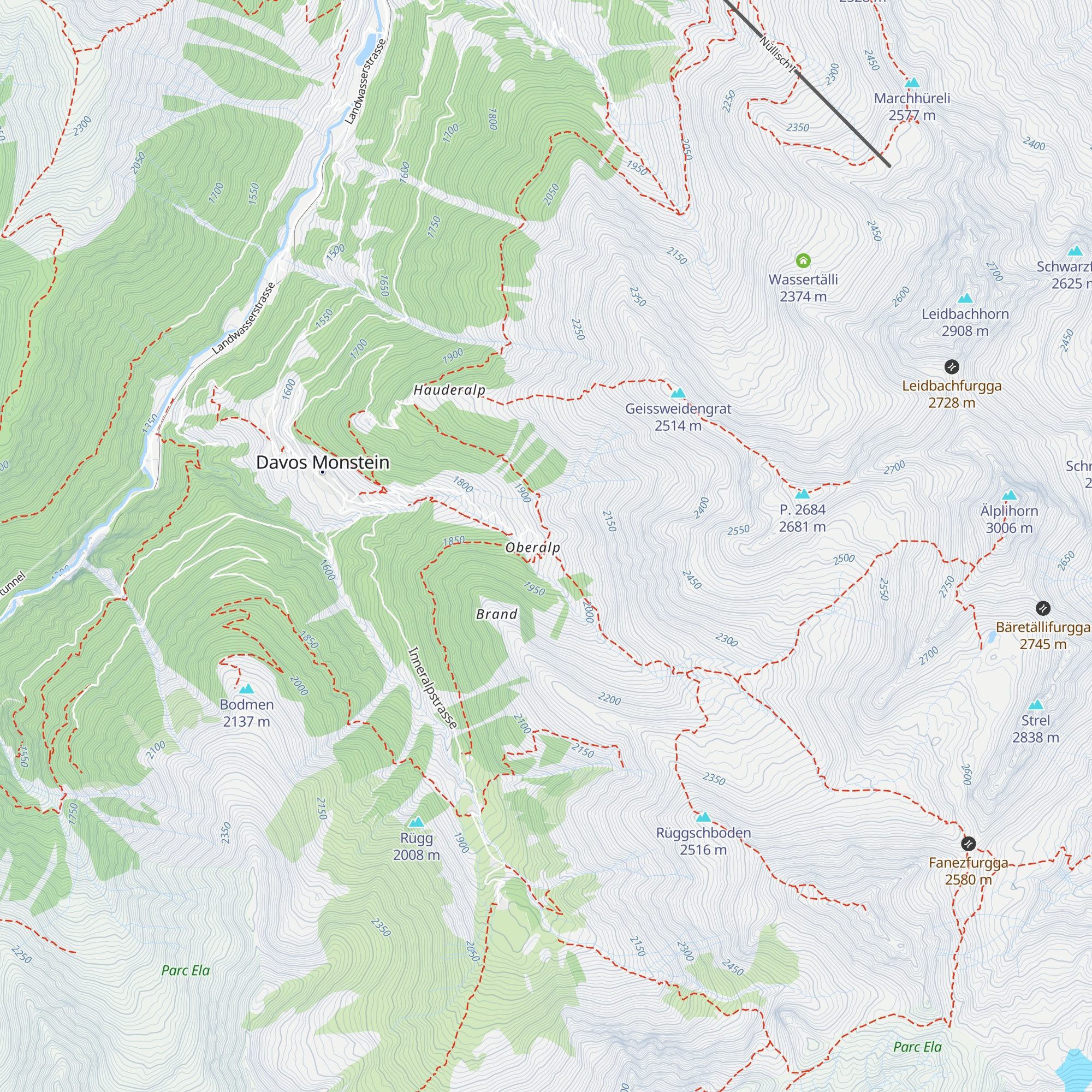 OberalpTraum map