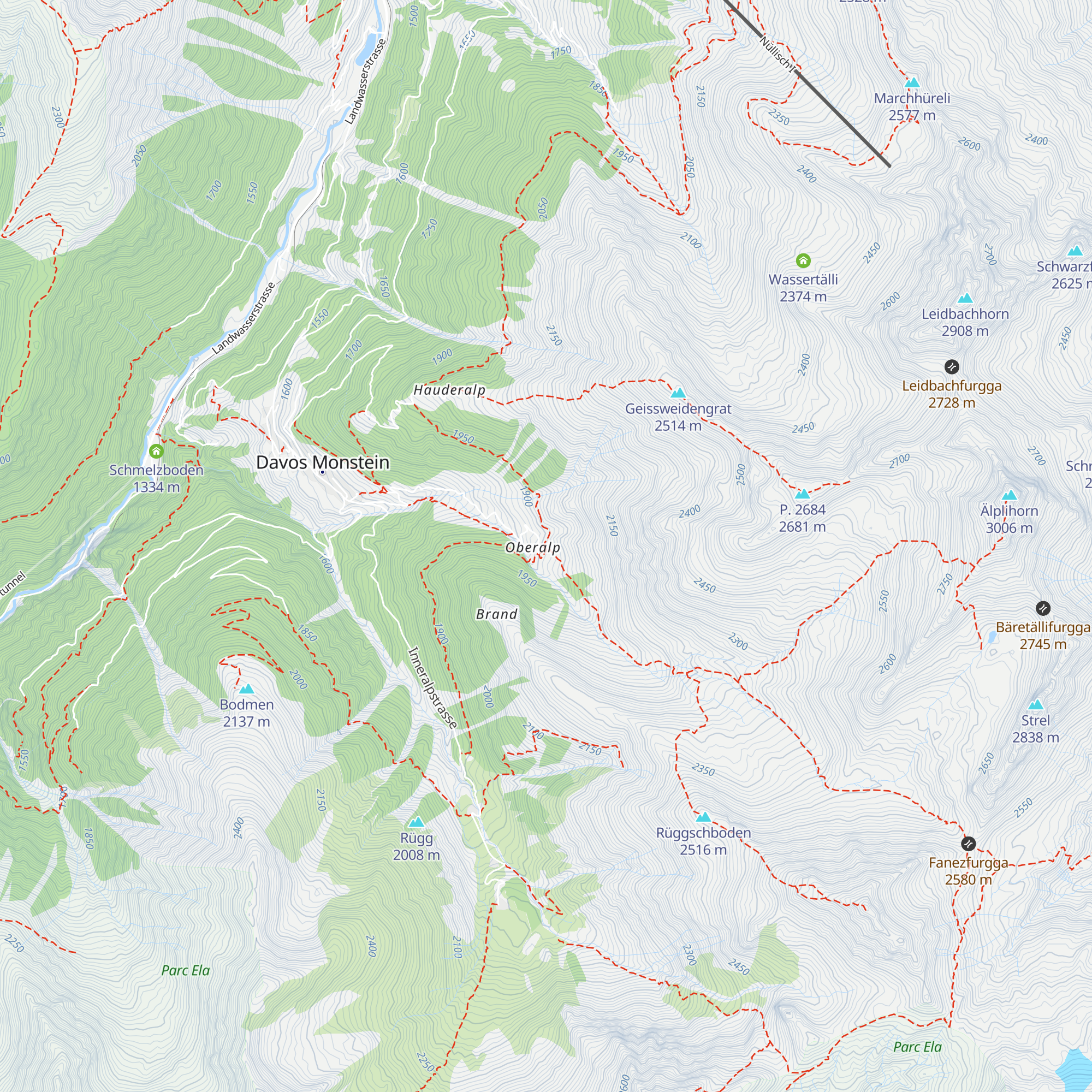 OberalpTraum map