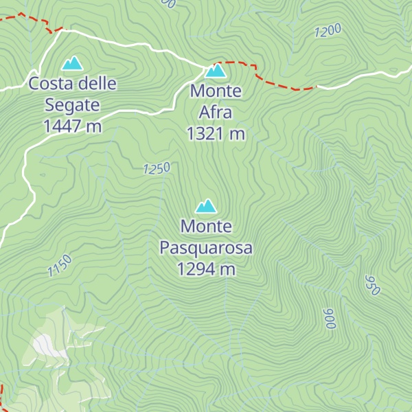Map of Monte Pasquarosa