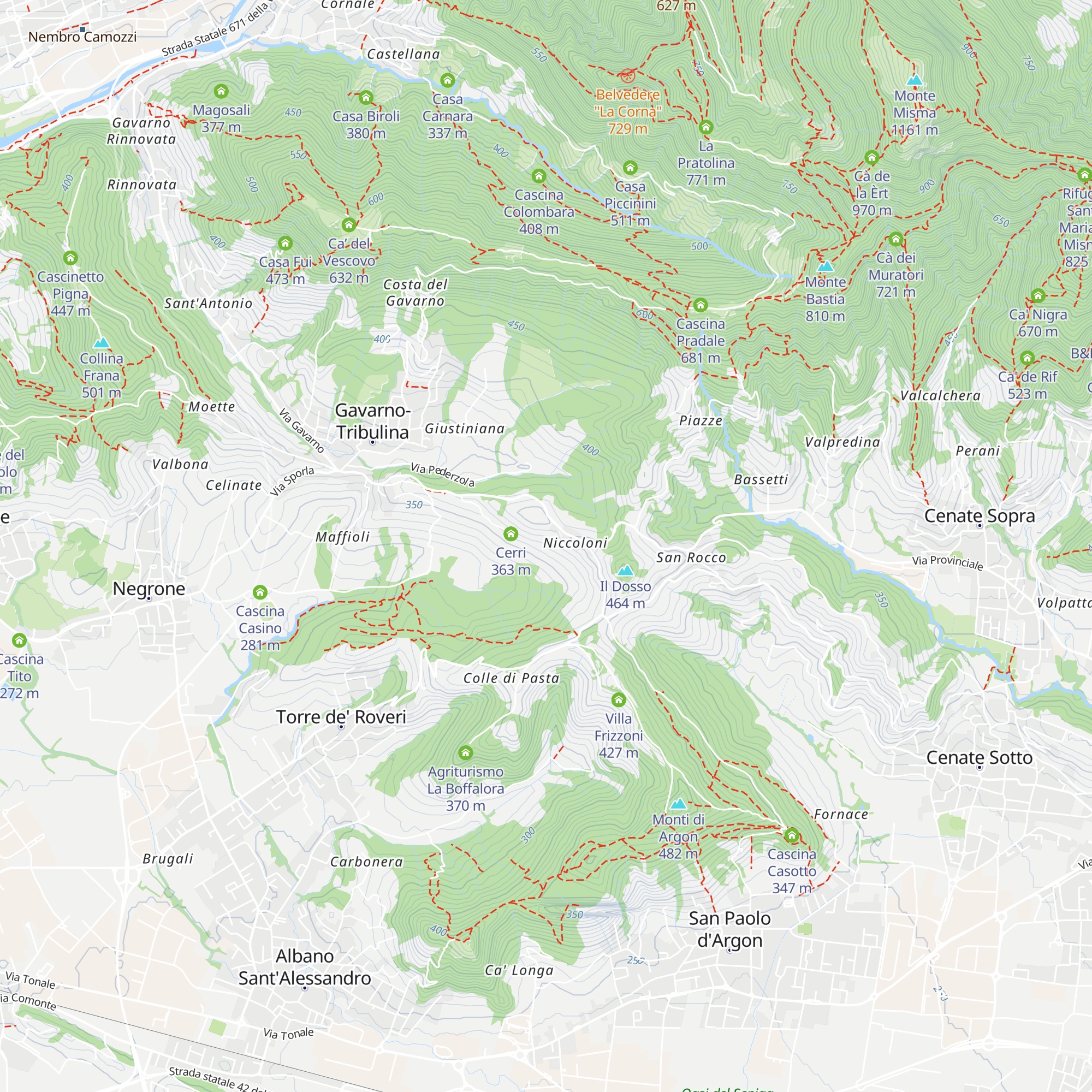 La Bironda map