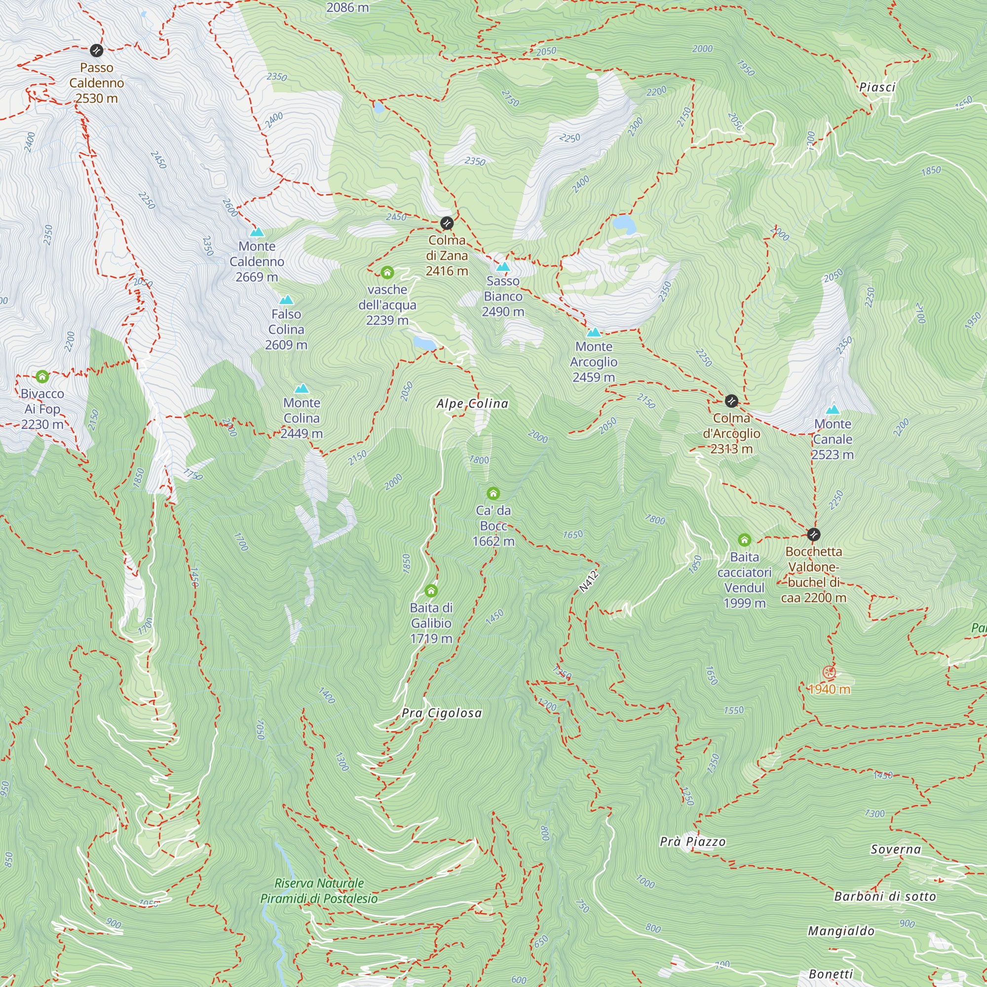 Ca' da Bocc map