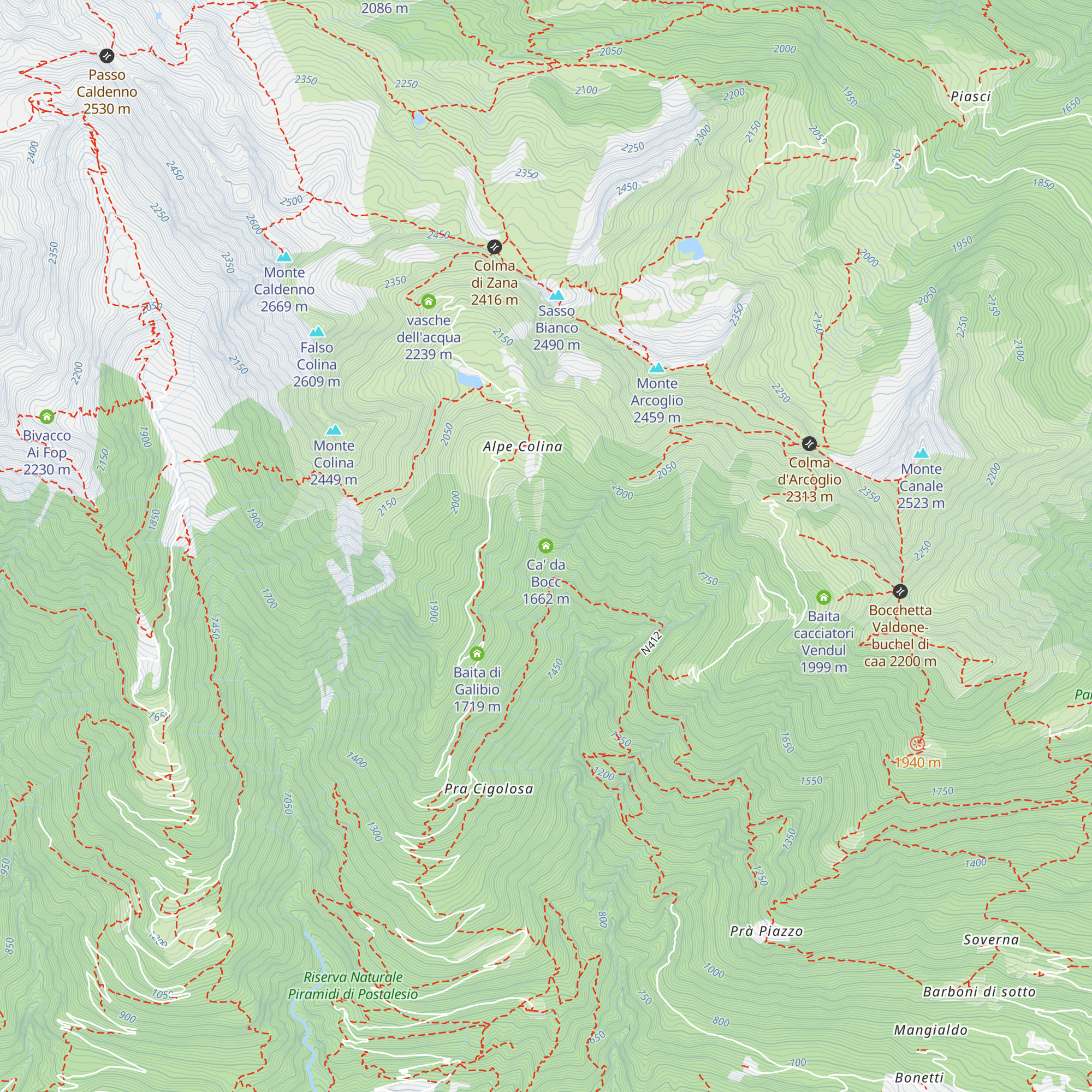 Ca' da Bocc map