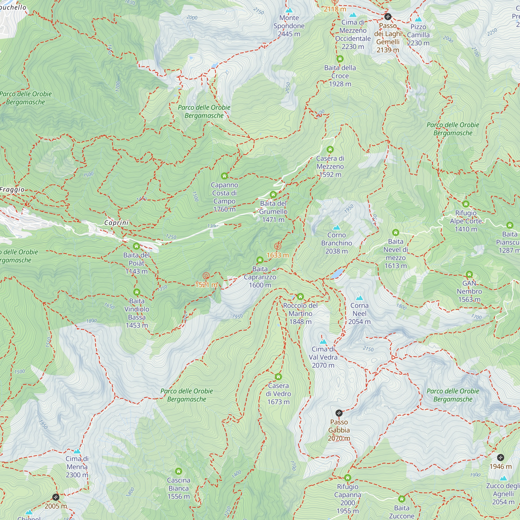 Baita Caprarizzo map