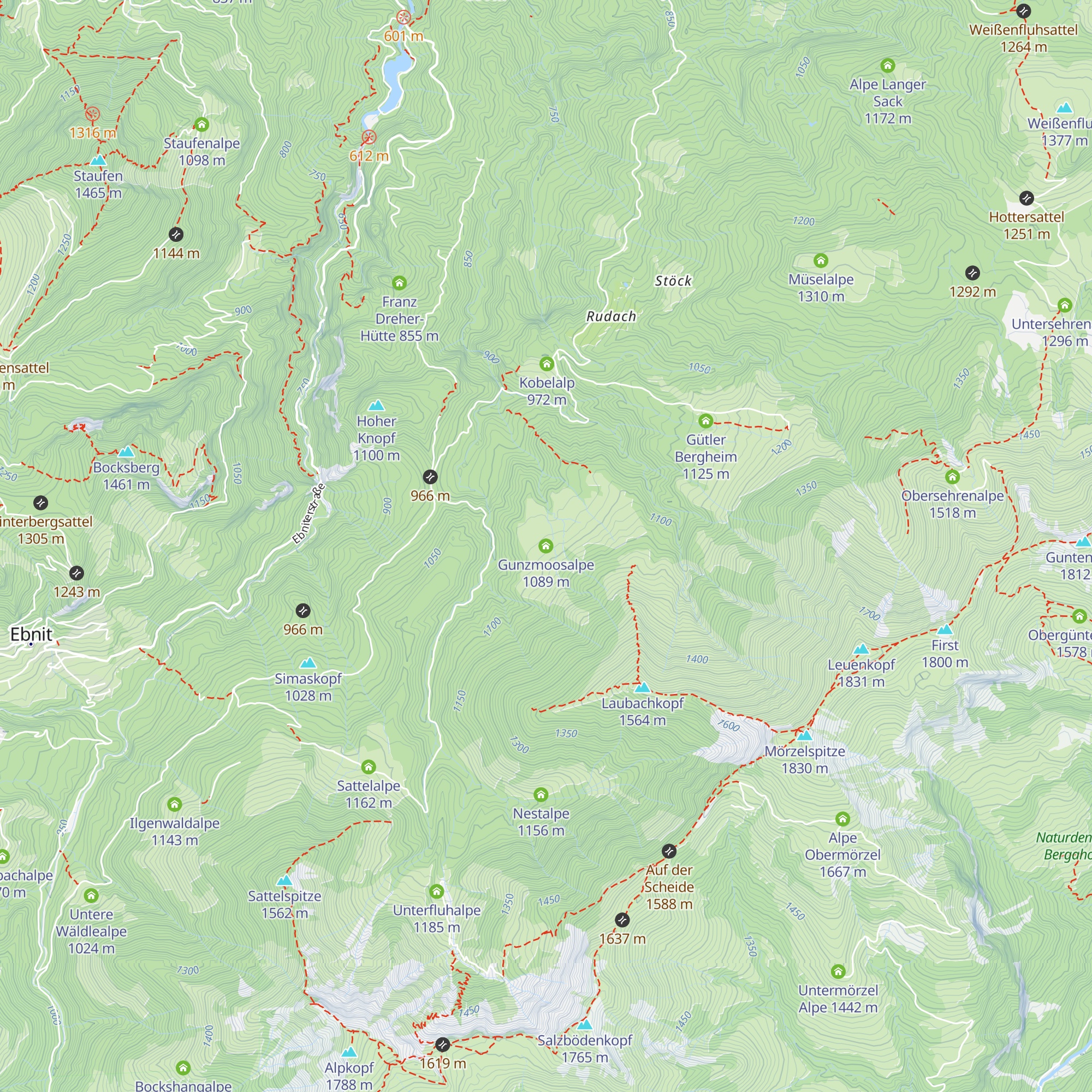 Gunzmoosalpe map