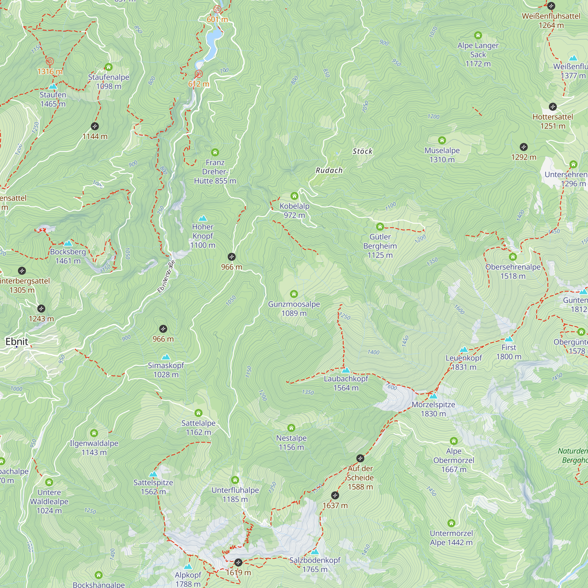 Gunzmoosalpe map