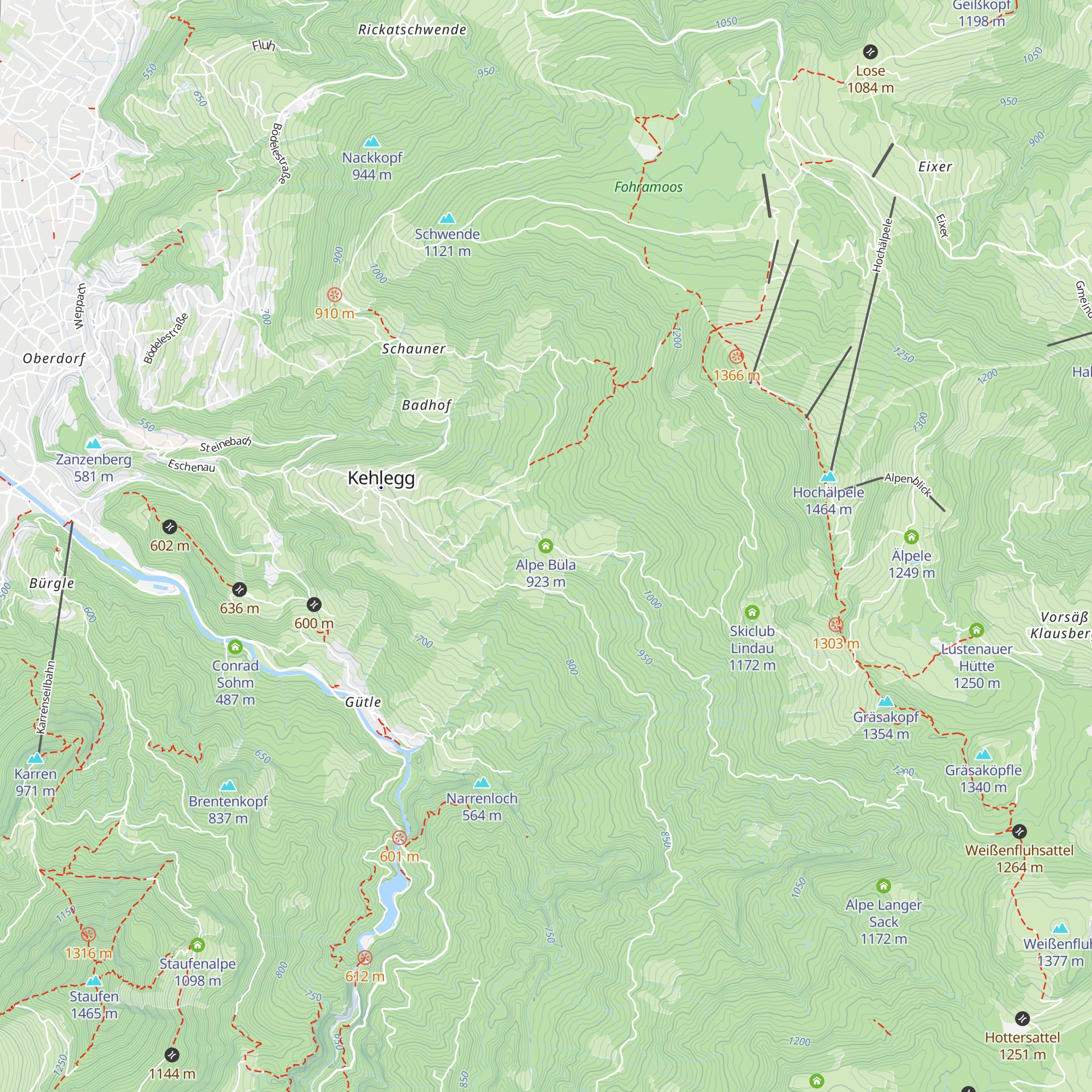 Alpe Büla map
